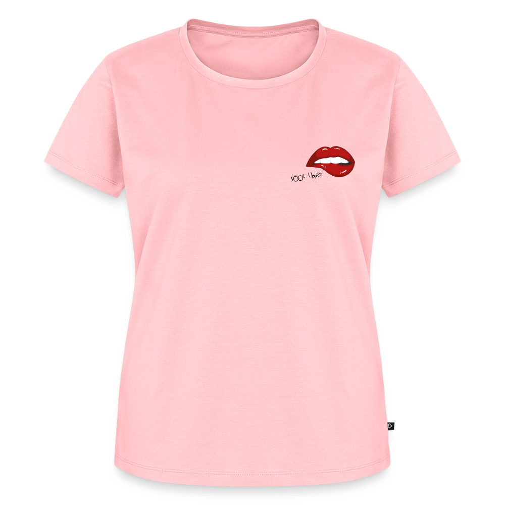 Damen Premium Bio T-Shirt - sööt Lippen - Rosa