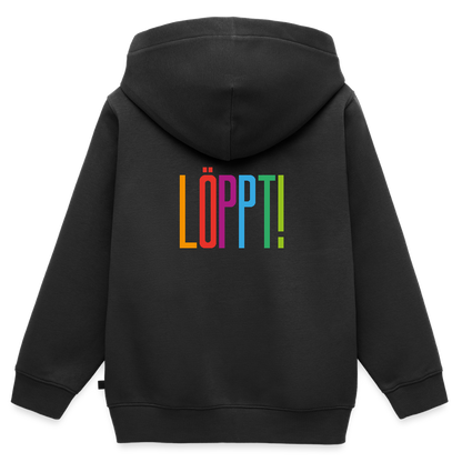 Kinder Premium Kapuzenjacke - Löppt! - Schwarz