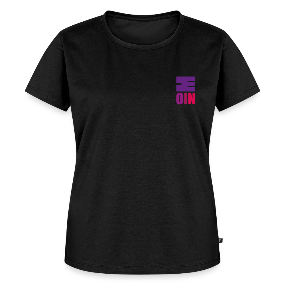 Damen Premium Bio T-Shirt - Moin - Schwarz