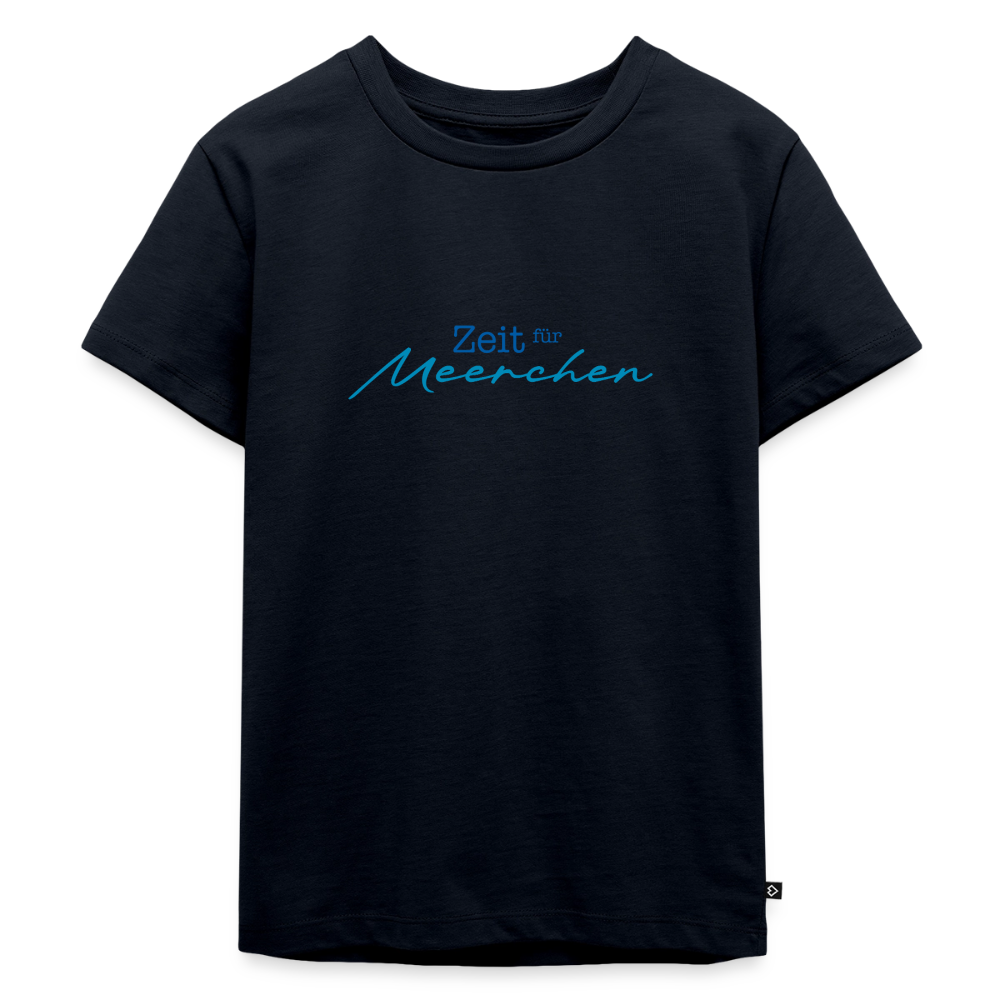 Kinder Premium T-Shirt "Zeit für Meerchen" - Navy