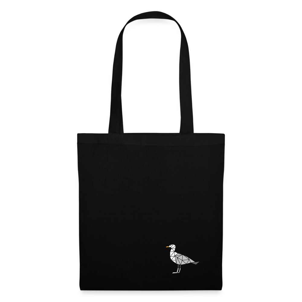 Möwe - Stoffbeutel - Schwarz