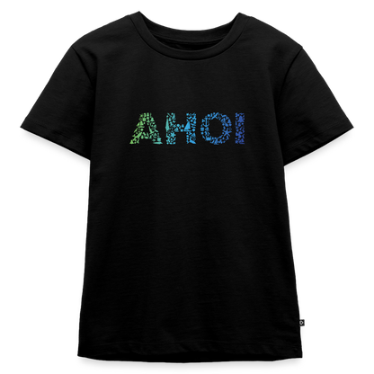 Kinder Premium T-Shirt - Ahoi doodles - Schwarz