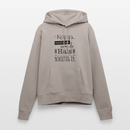 Damen Premium Hoodie - Kopp hooch - Taupe