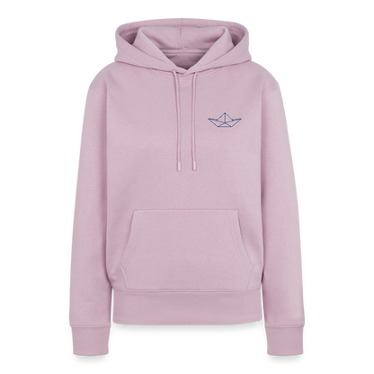 Damen Premium Hoodie - Origami Boot - Altrosa