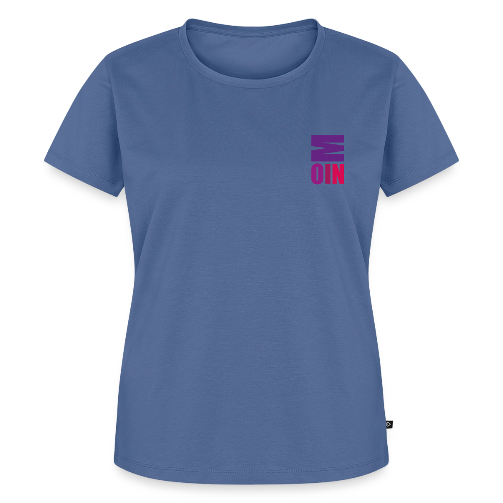 Damen Premium Bio T-Shirt - Moin - Taubenblau