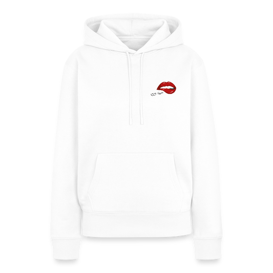 Damen Premium Hoodie - Sööt Lippen - Weiß