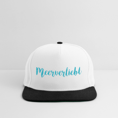 Snapback Cap - Meerverliebt - Weiß/Schwarz