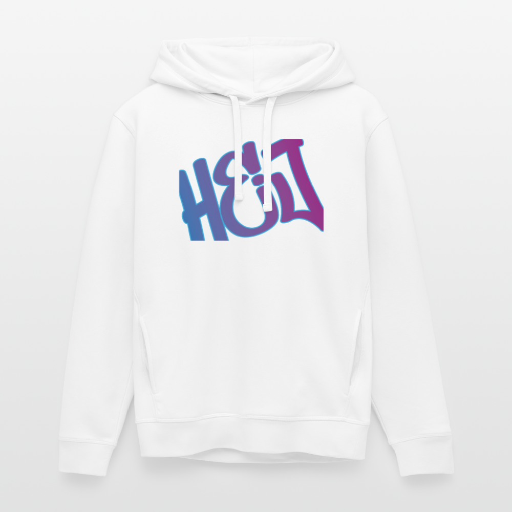 Unisex Bio-Hoodie - Hej - Weiß