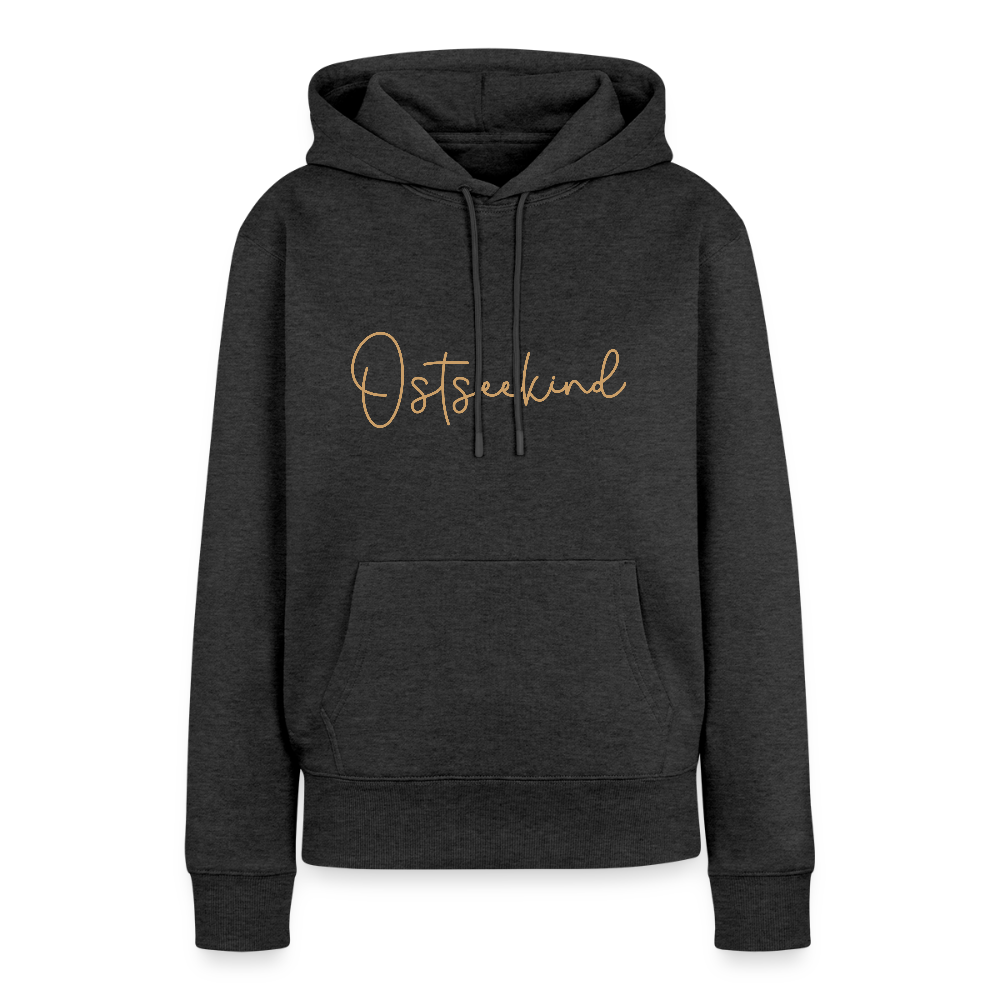 Damen Premium Hoodie - Ostseekind - Anthrazit meliert