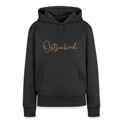 Damen Premium Hoodie - Ostseekind - Anthrazit meliert