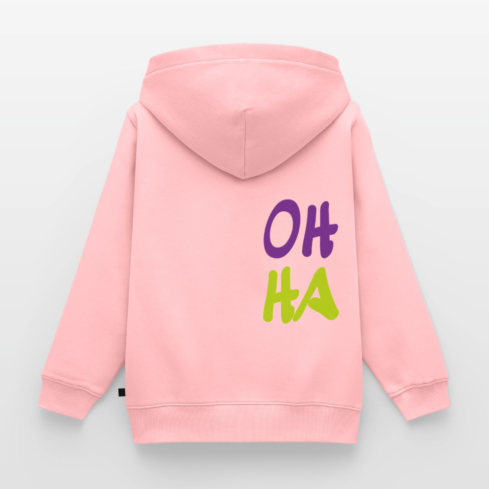 Kinder/Teenager Premium Hoodie "Oh ha" - Rosa