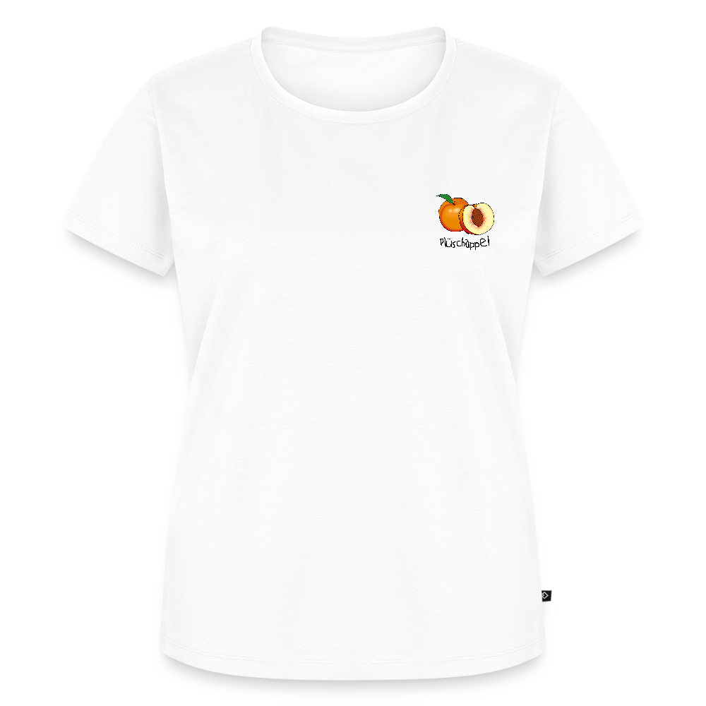 Damen Premium Bio T-Shirt - Plüschappel - Weiß