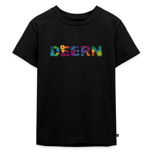 Kinder Premium T-Shirt - Deern - Schwarz