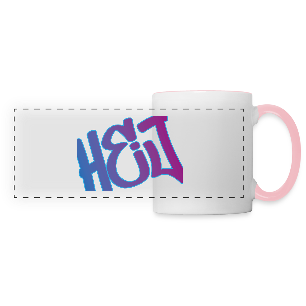 Panoramatasse - Hej - Weiß/Pink