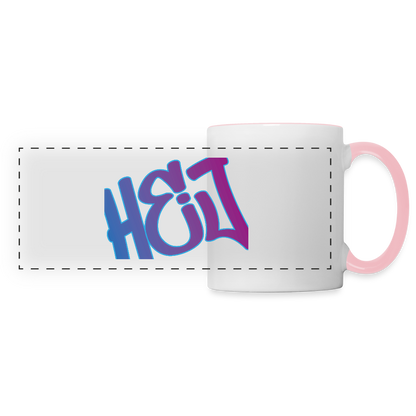 Panoramatasse - Hej - Weiß/Pink