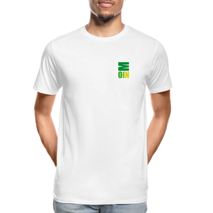 Männer Premium Bio T-Shirt - Moin - Weiß