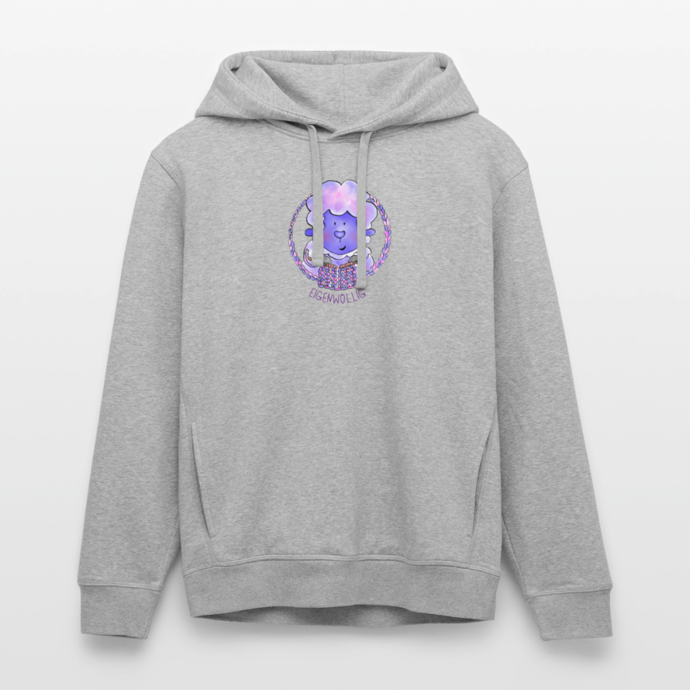 Unisex Bio-Hoodie - Eigenwollig - Grau meliert