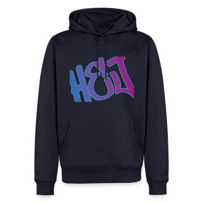 Herren Premium Hoodie - Hej - Navy