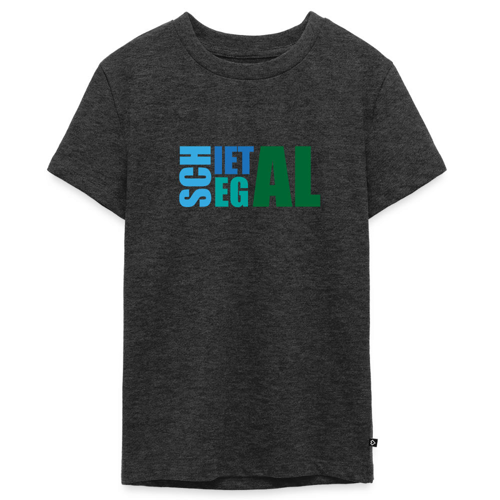 Teenager Premium T-Shirt "Schietegal" - Anthrazit meliert