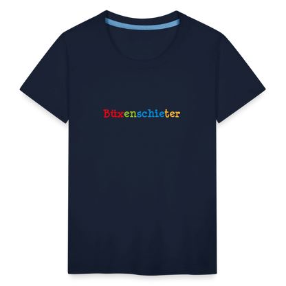 Kinder Premium T-Shirt - Büxenschieter - Navy