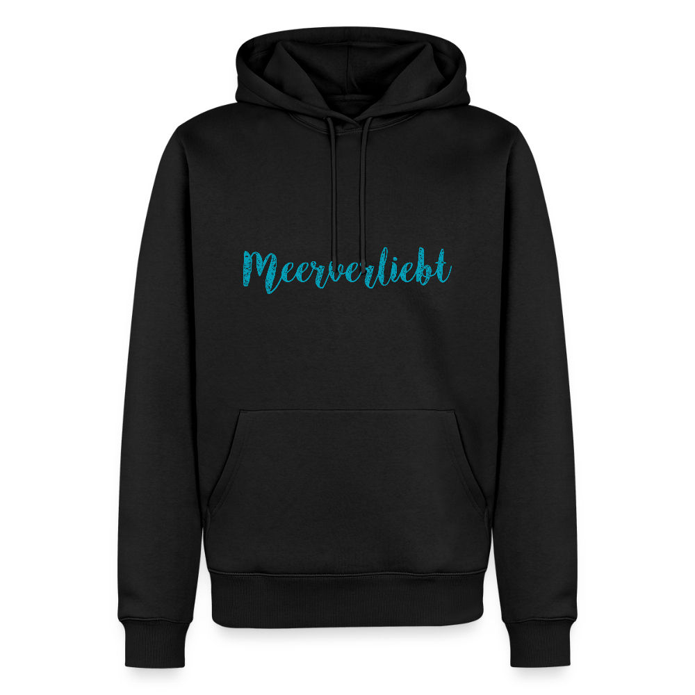 Herren Premium Hoodie - Meeverliebt - Schwarz
