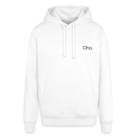 Oha Unisex Bio-Hoodie mit norddeutschem Spruch - Weiß