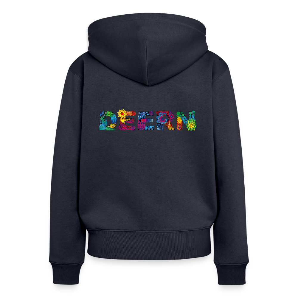 Damen Premium Kapuzenjacke - Deern - Navy