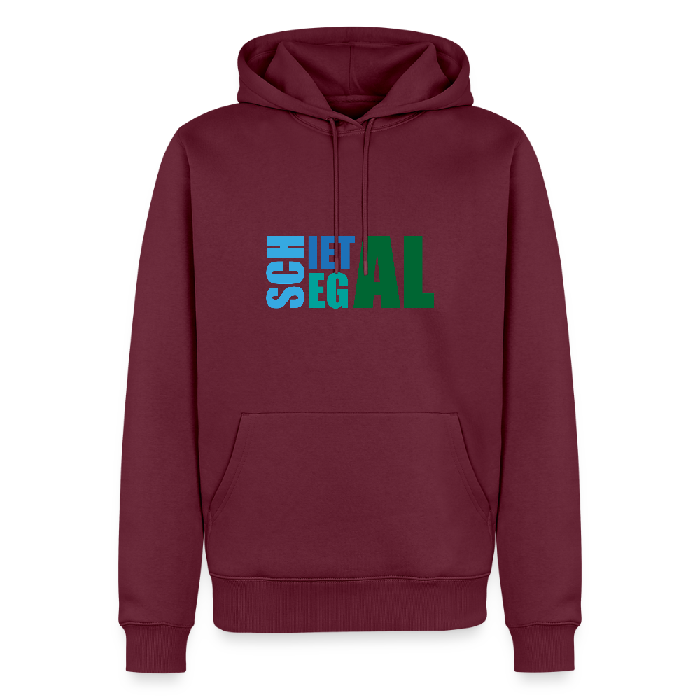 Herren Premium Hoodie - Schietegal - Burgunderrot