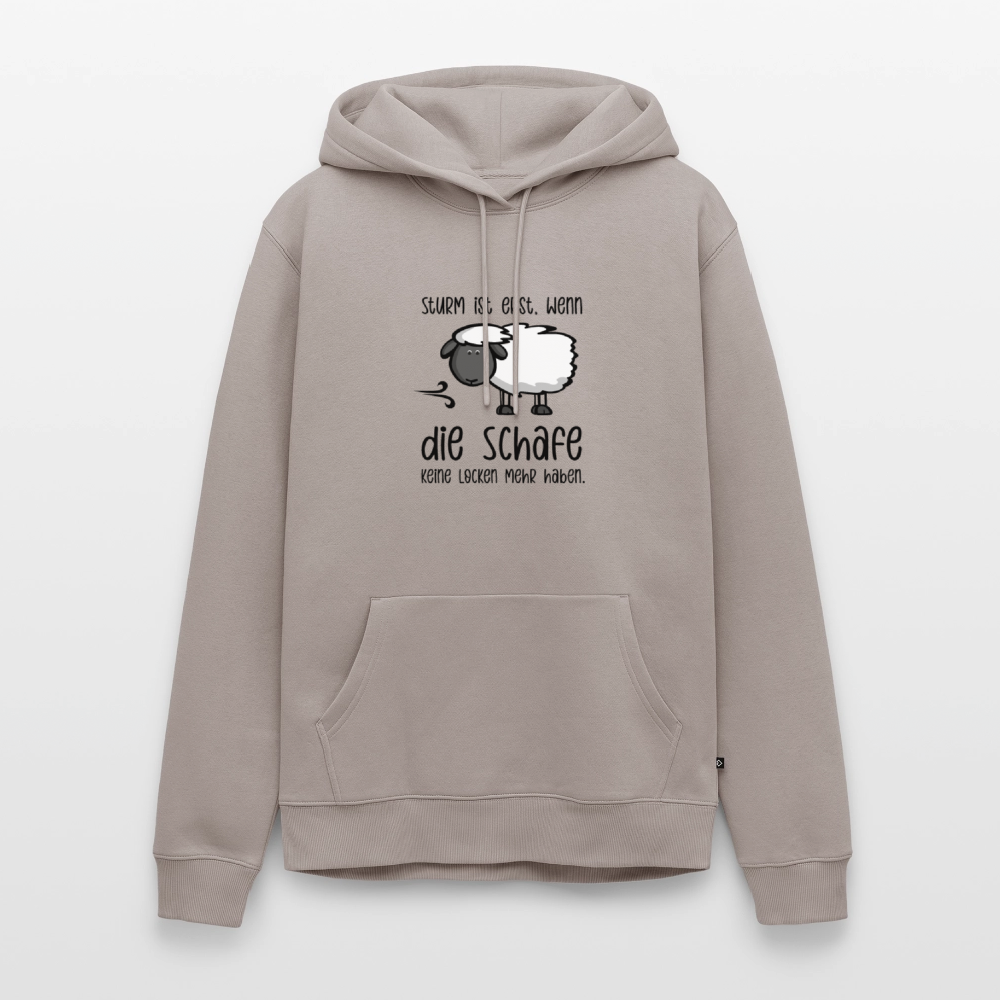 Herren Premium Hoodie - Schaf - Taupe