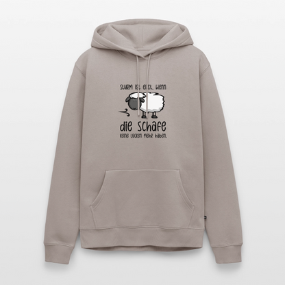 Herren Premium Hoodie - Schaf - Taupe