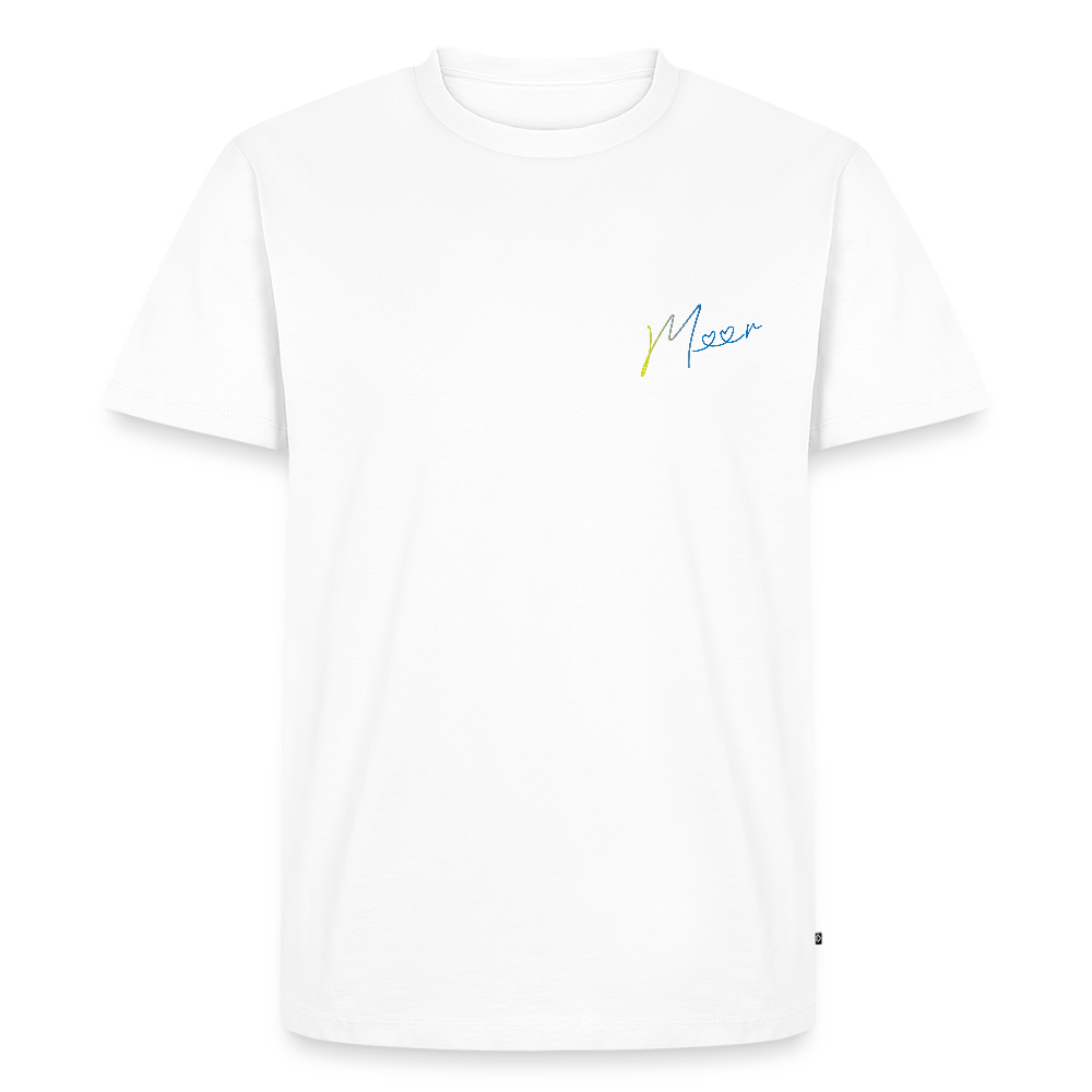 Herren Premium Bio T-Shirt - Meer - Weiß
