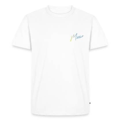 Herren Premium Bio T-Shirt - Meer - Weiß