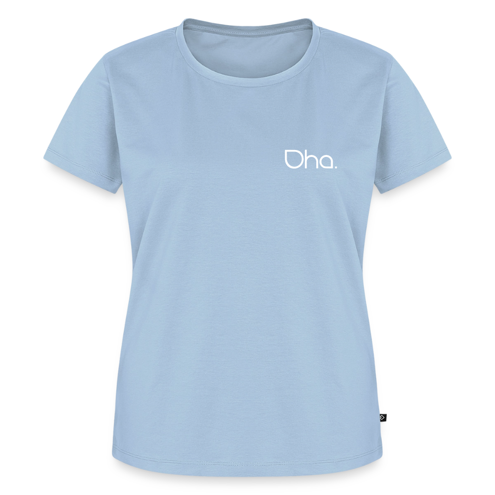 Oha (weiß) - Damen Premium Bio T-Shirt - Hellblau
