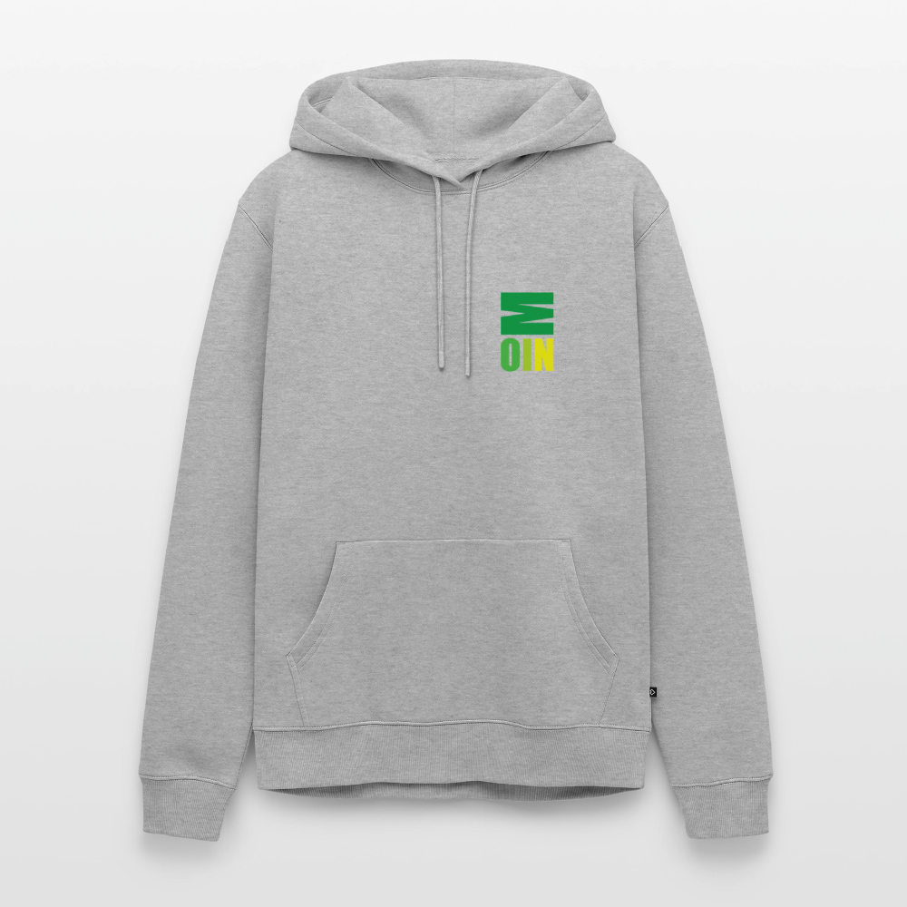 Herren Premium Hoodie - Moin - Grau meliert