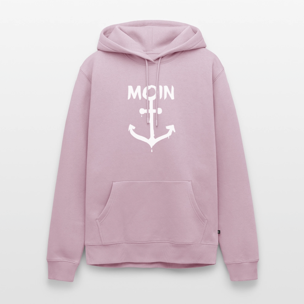 Herren Premium Hoodie - Moin Anker (weiss) - Altrosa