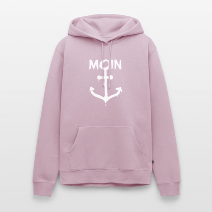 Herren Premium Hoodie - Moin Anker (weiss) - Altrosa