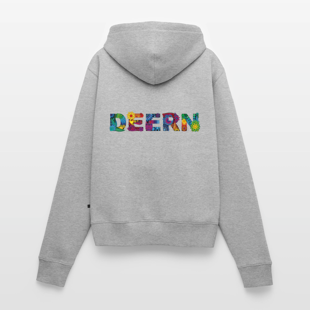 Damen Premium Kapuzenjacke - Deern - Grau meliert