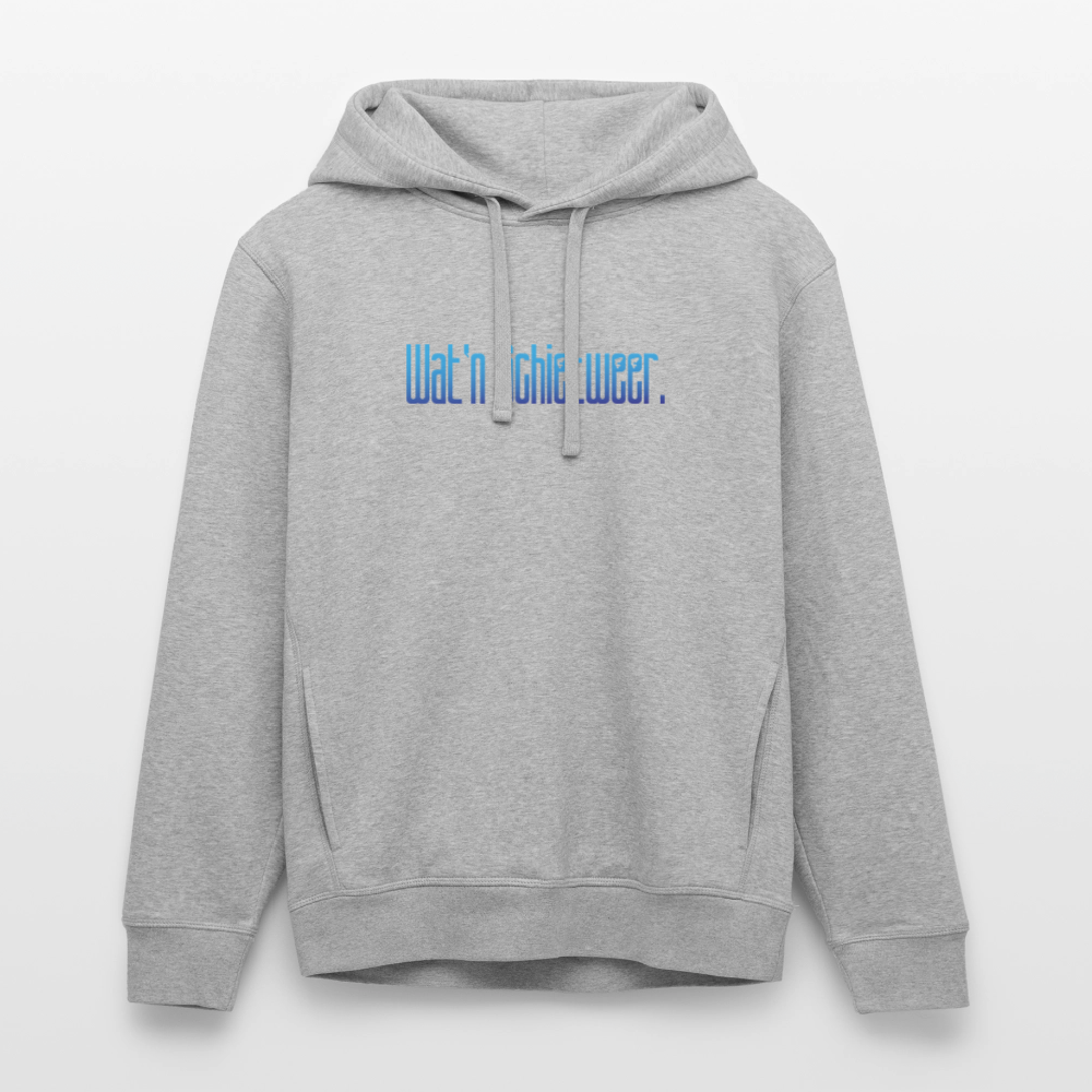 Unisex Bio-Hoodie - wat'n Schietweer - Grau meliert