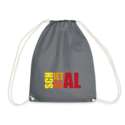 Turnbeutel - Schietegal Rot - Grau