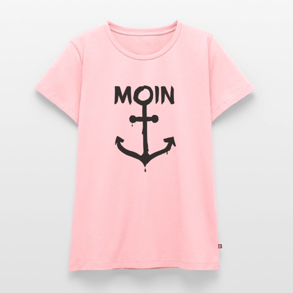 Damen Premium Bio T-Shirt - Moin Anker - Rosa