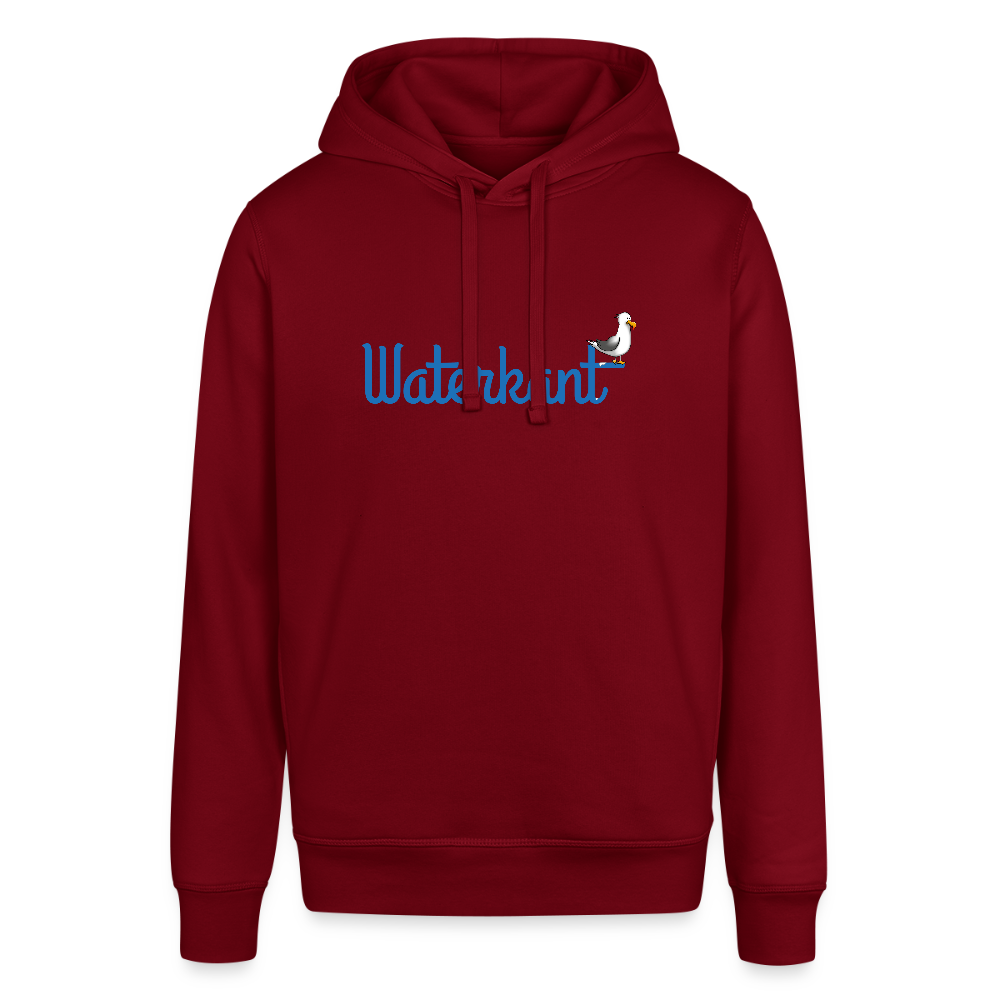 Unisex Bio-Hoodie - Waterkant - Burgunderrot