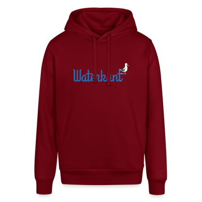 Unisex Bio-Hoodie - Waterkant - Burgunderrot