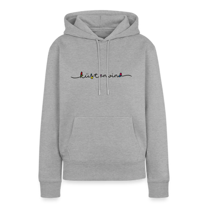 Küstenwind - Damen Premium Hoodie - Grau meliert