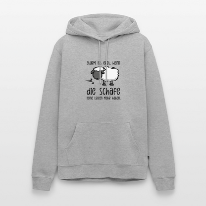 Herren Premium Hoodie - Schaf - Grau meliert