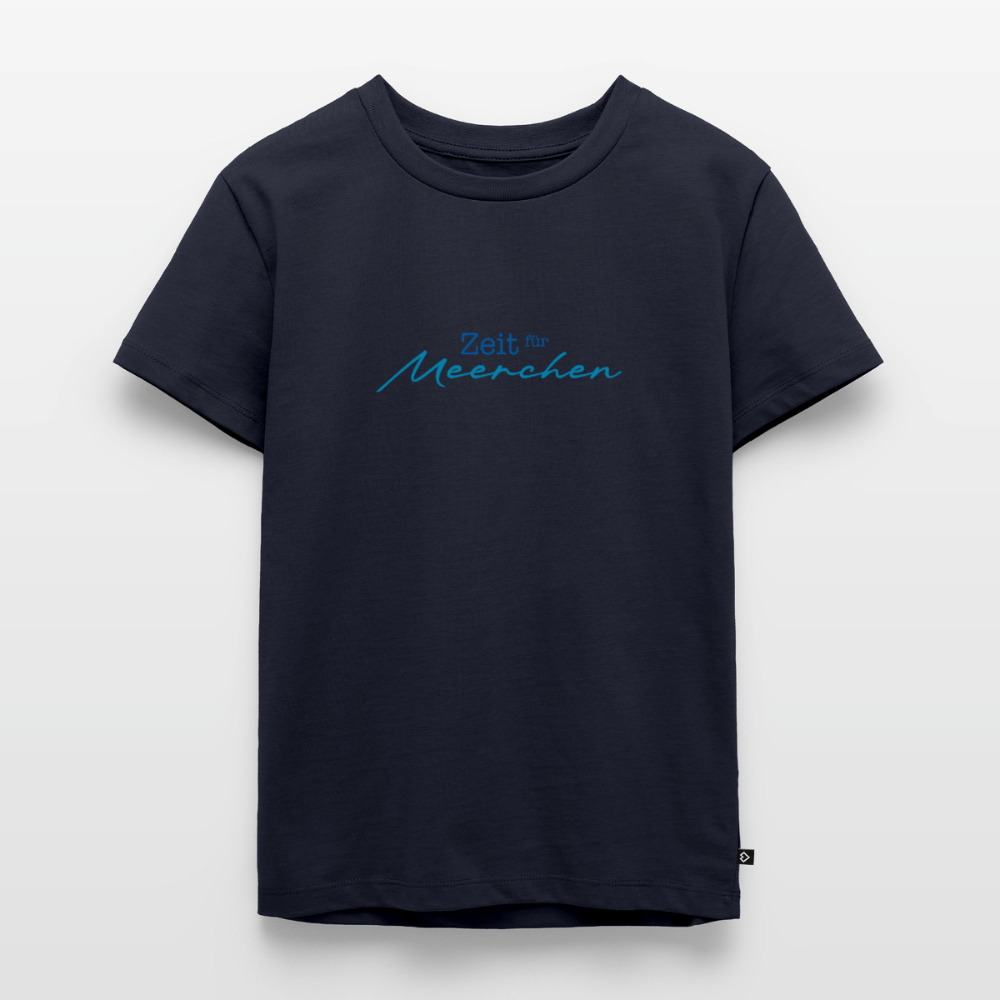 Kinder Premium T-Shirt "Zeit für Meerchen" - Navy