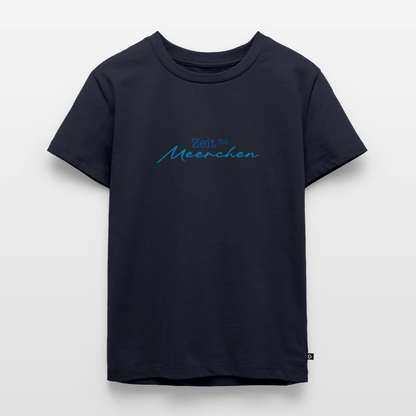 Kinder Premium T-Shirt "Zeit für Meerchen" - Navy