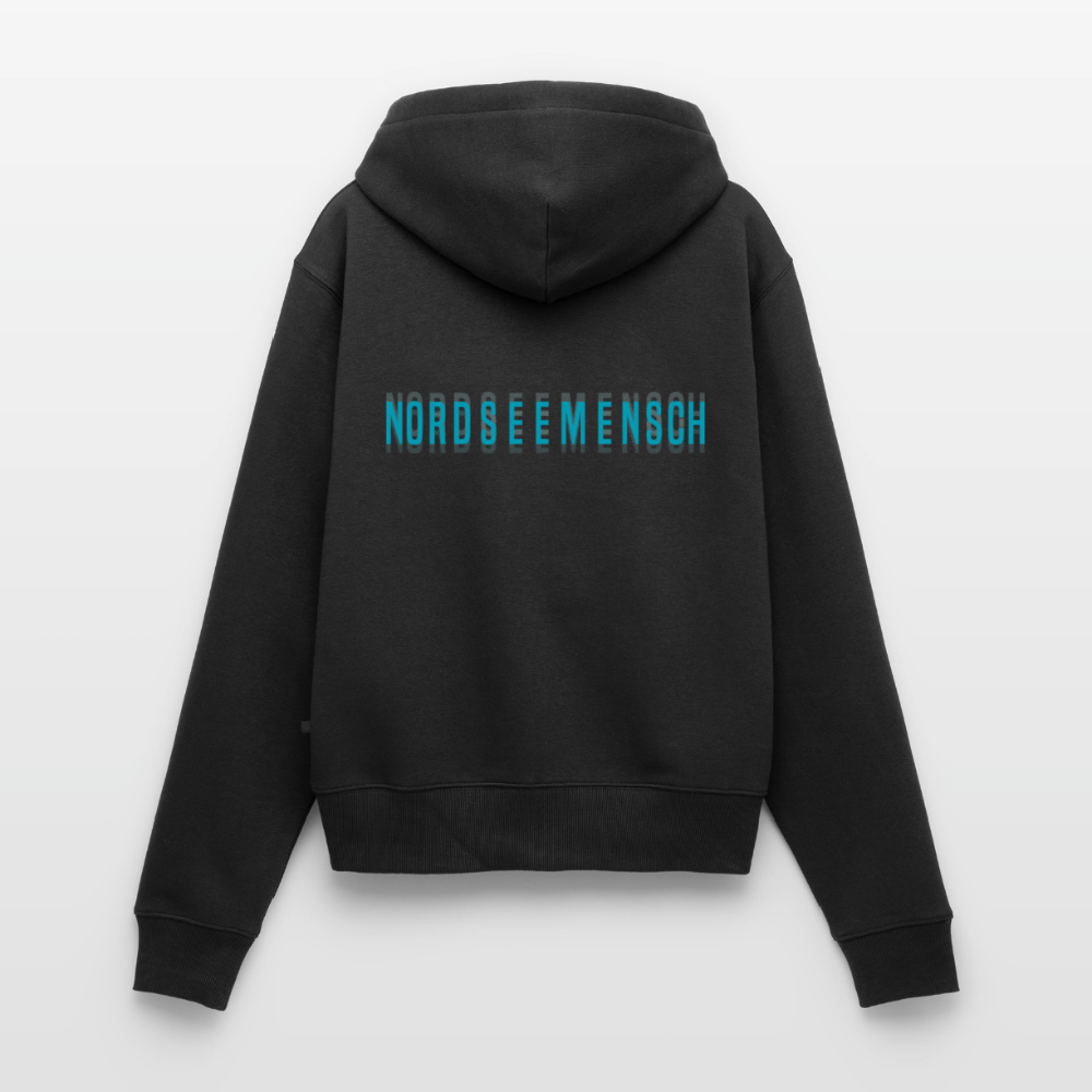Nordseemensch - Damen Premium Kapuzenjacke - Schwarz