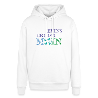 Unisex Bio-Hoodie - Bi uns het dat Moin - Weiß