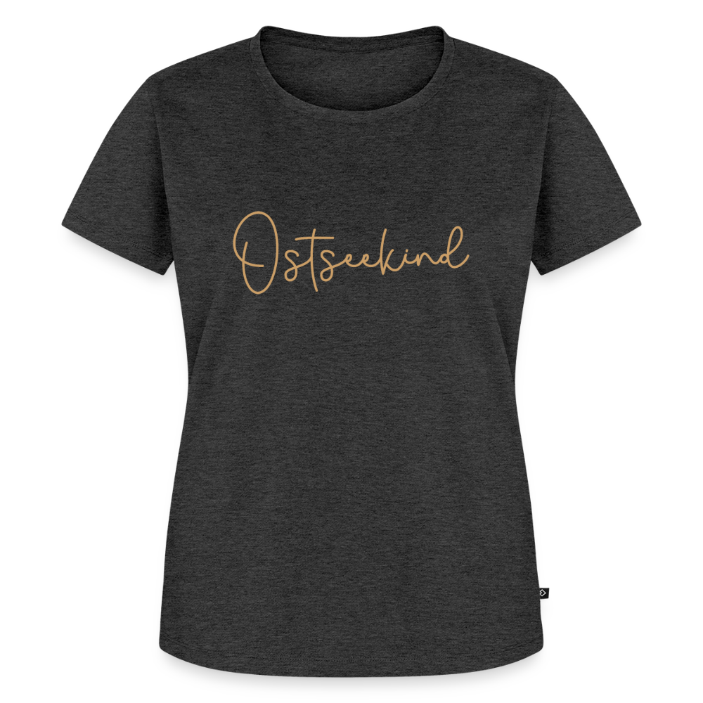 Damen Premium Bio T-Shirt - Ostseekind - Anthrazit meliert