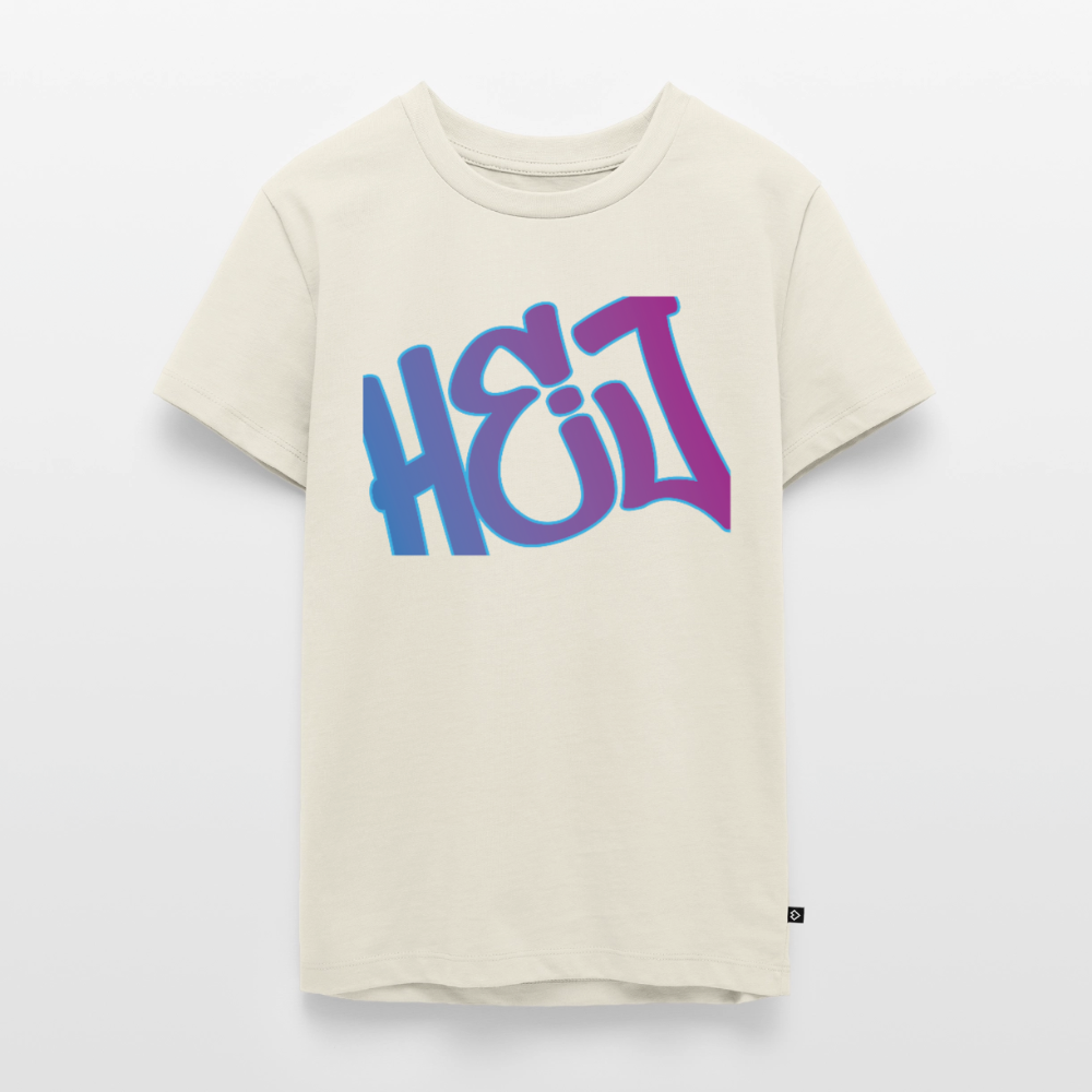 Teenager Premium T-Shirt "Hej" - Naturweiß